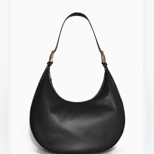 NEW NWT COS Crescent Genuine Leather Black Bag
